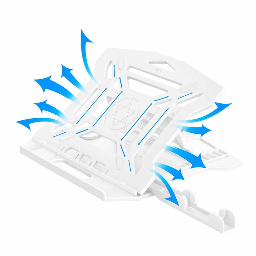 Folding Bracket Laptop Cooling Bracket Black White Notebook Computer Holder  Lifting Function