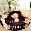 1pc The Vampire Diaries3 Design Printed Area Round Carpet for Bedroom Living Room Home Decor Rugs Mat Non Slip Mat Rug for Bedside