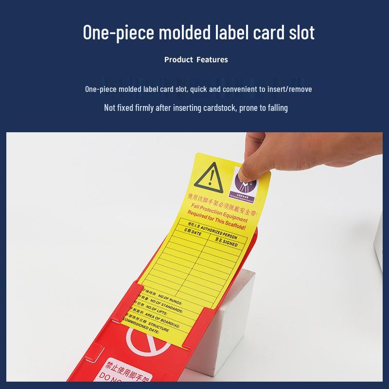 Scaffold Site Safety Overhaul: Fire Extinguisher Inspection and Warning Label Tag