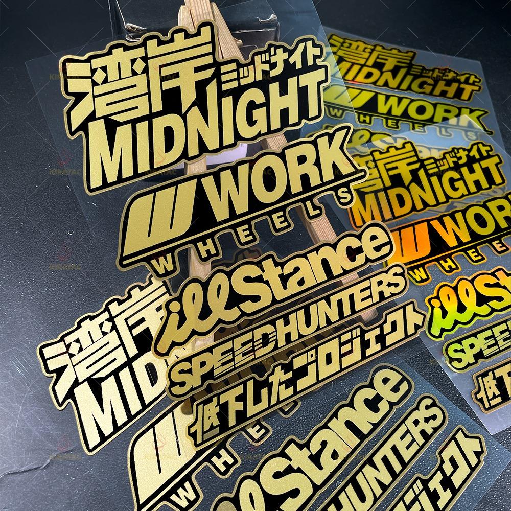 JDM Style Motorcycle Stickers Waterproof for Motorcycle Fuel Tank Helmet Fairings Car Trunk Scooters Body Universal Vinyl Decals