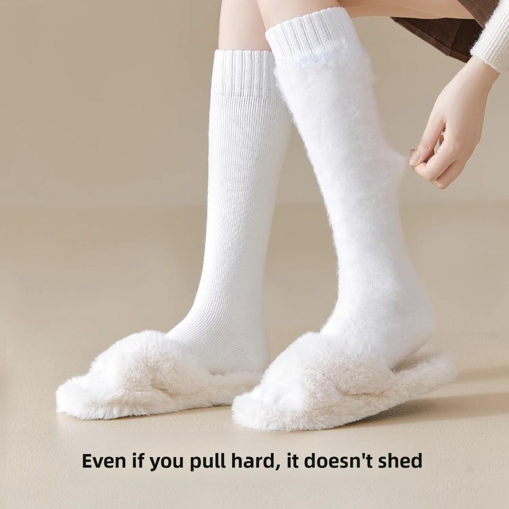 Chaussettes d'hiver épaisses en coton polyester pour mollets, chaussettes éponge, chaussettes de nuit, réchauffeur d'hiver