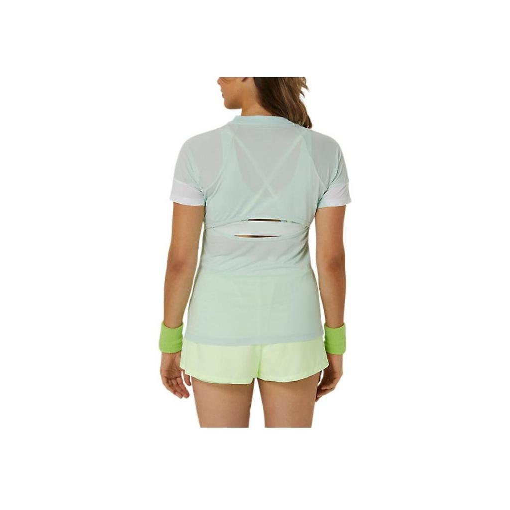Asics Game SS Quick-Dry Breathable Knit Short Sleeve T-Shirt Women Tops Light-Blue 2042A301-409