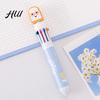 Cute Style Writing Tool Fast Food Themed 10-Color Ballpoint Pen French Fries Burger Cheese Pattern Topper Designs Multi-Color for Journaling And Notes