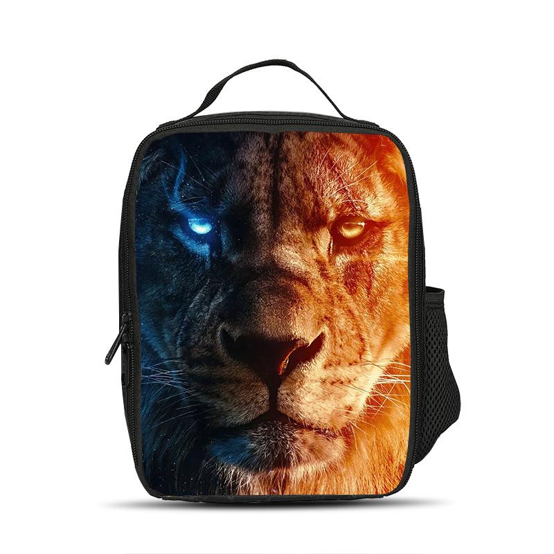 Lion Ice Bag Lunch Bag Versatile Cartoon Large Capacity Strong Performance Best Gift for Boy or Girl School Birthday