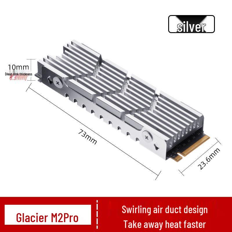 Iceberg M2 Pro SSD Cooler: Supports PS5 2280 NVMe M.2 Solid State Drives