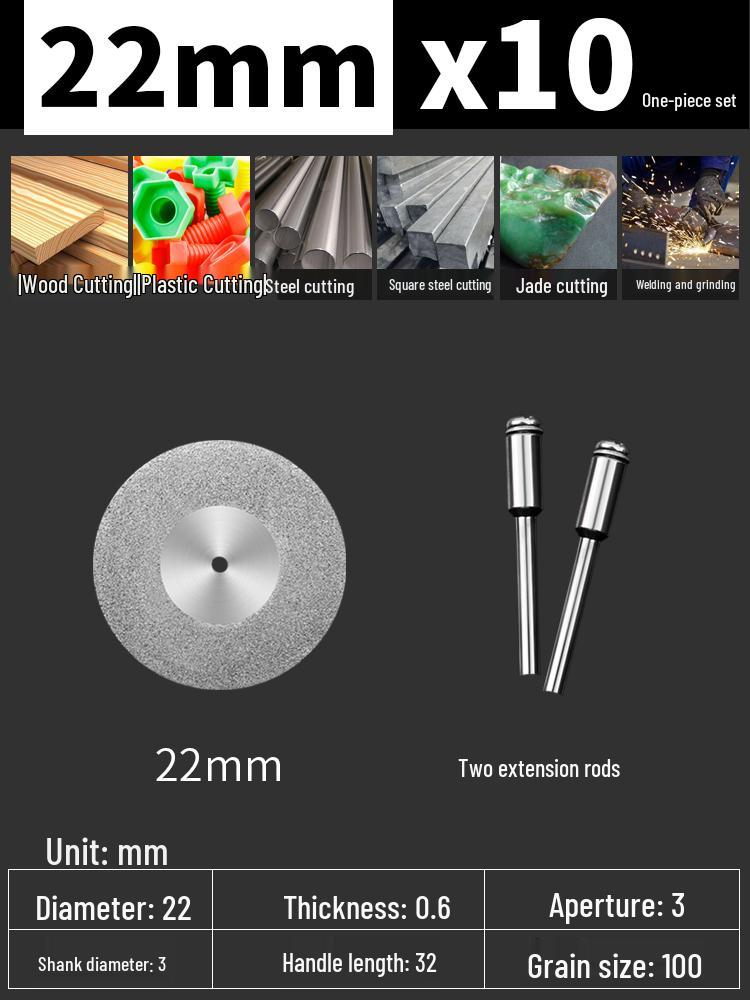 Electric Drill Diamond Cutting & Grinding Disc for Glass Jade and Grout