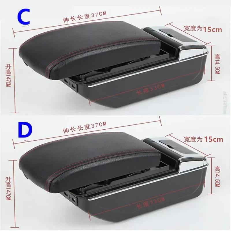 For MG MG3 MG 3 Armrest Box For MG MG3 2025 Car Armrest Box Center Storage Box Interior Retrofit Car Accessories