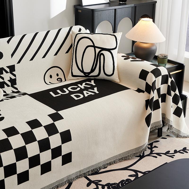 Deluxe Sofa Cover Full Cover Four Seasons Universal Chenille Cat Scratch Sofa Cover Modern Light Luxury Sofa Blanket