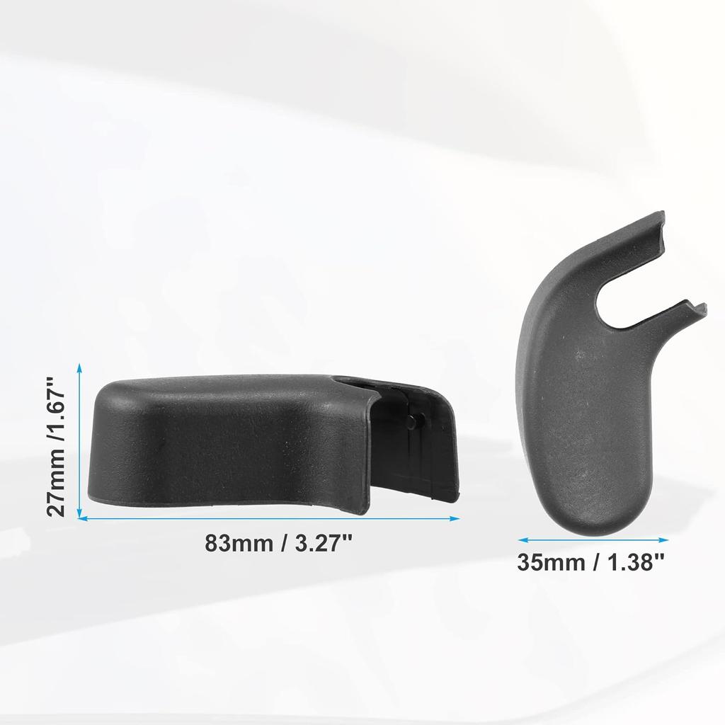 ACROPIX Rear Windshield Wiper Arm Nut Cover Cap Fit for Jaguar F-Pace - Pack of 1 Black