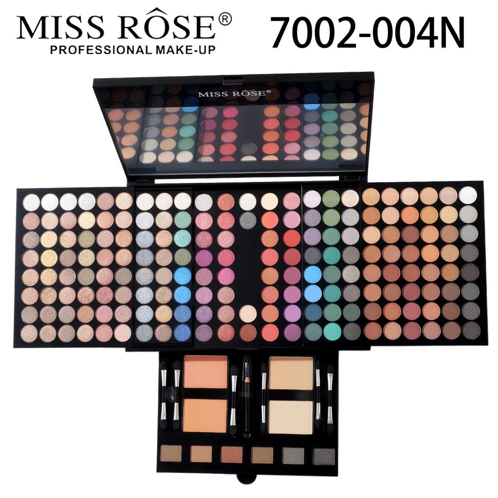 Set de Paleta de Maquillaje MISSROSE: Sombra de ojos, Brillo de labios, Pintalabios, Colorete, Corrector, Iluminador y Polvos.