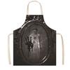 Funny Prank Gift Halloween Butcher Apron with Realistic Blood Stain, Washable Protective Work Apron, Spooky Kitchen Decor Horror Costume Prop