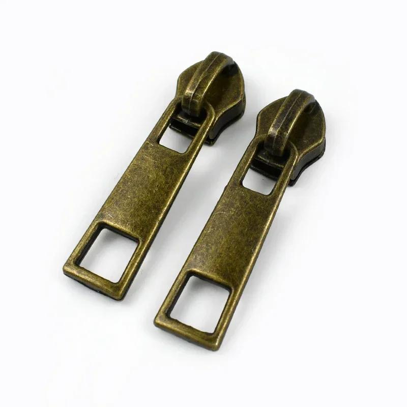 5-30Pcs Meetee 5# Nylon Zipper Puller Down Jackets Bags Zippers Sliders Garment Zips Head Repair Kits DIY Sewing Accessories