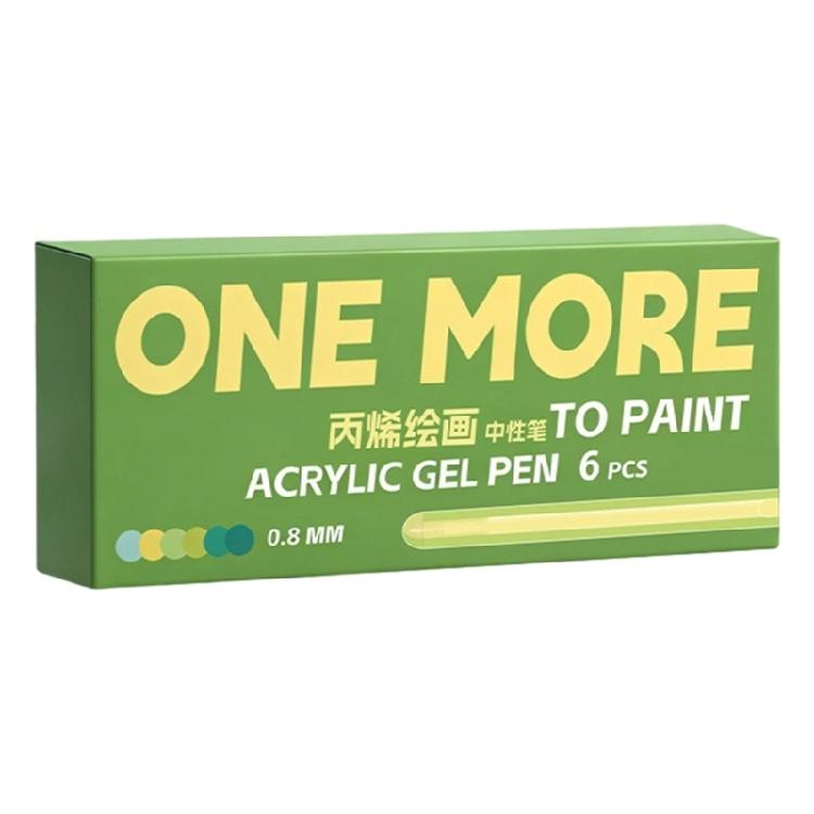 

6Pcs Retractable Acrylic Gel Pen 0.8mm Colorful Gel Inks Pen For Artist Student Children Card Making Drawing Journaling
