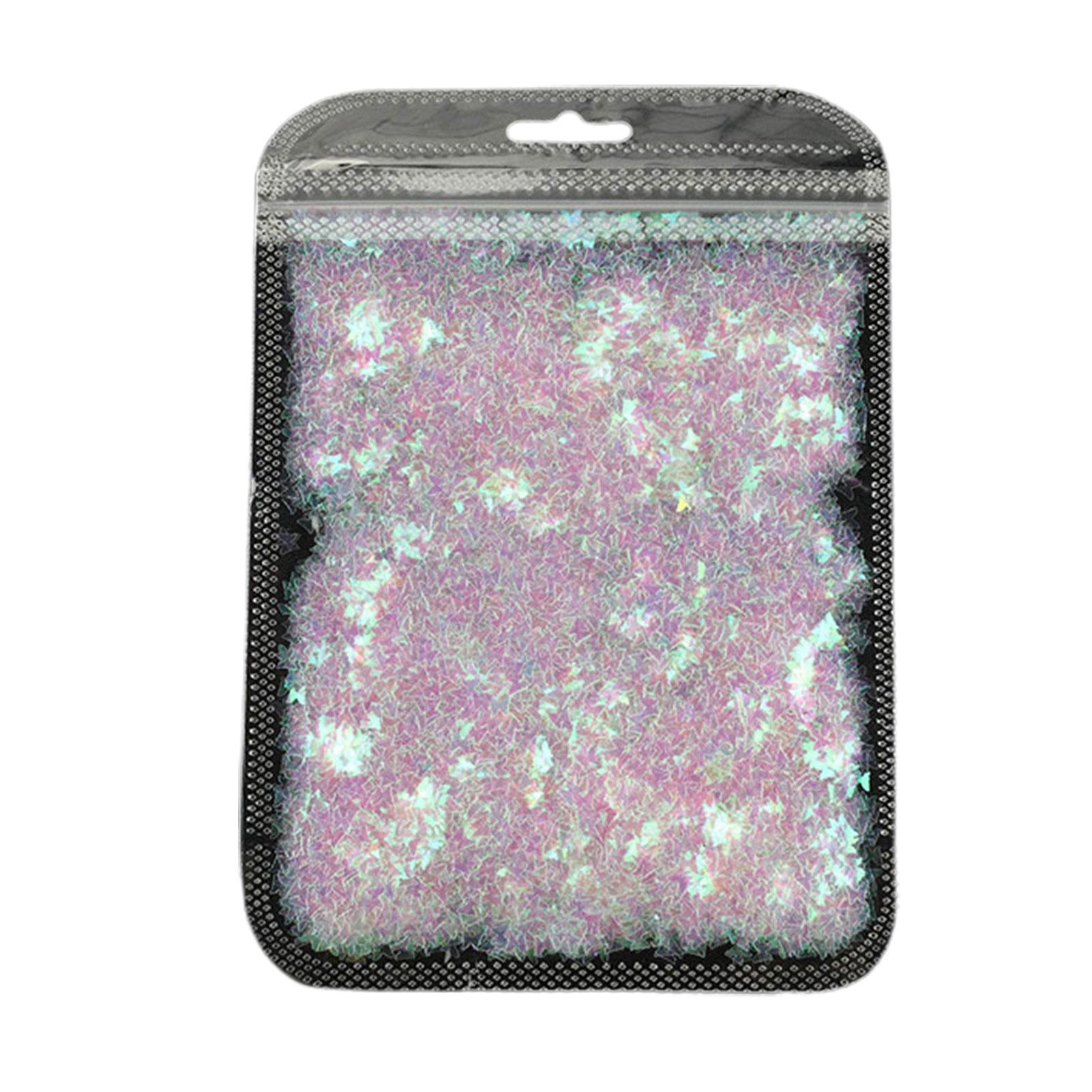 

TNC Бабочка Голографические хлопья Блеск для ногтей Блестки Декор Маникюр Советы Ломтики White