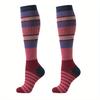 high quality6 Pairs of Multi-Color Striped Compression Socks for Men & Women - Comfortable, Versatile, and Stylish for Daily Wear, Running, and