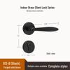 Brass Indoor Magnetic Silent Door Handle for Bedroom & Bathroom