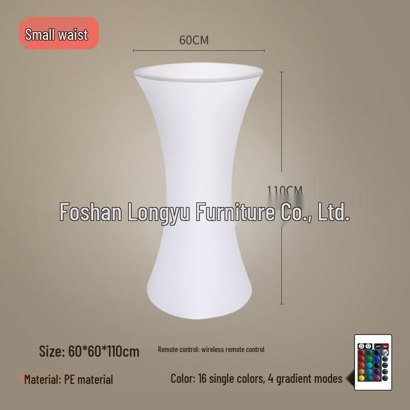 LED Trendy Slim Waist Table & Chairs for Outdoor Parties and KTV Bar Events