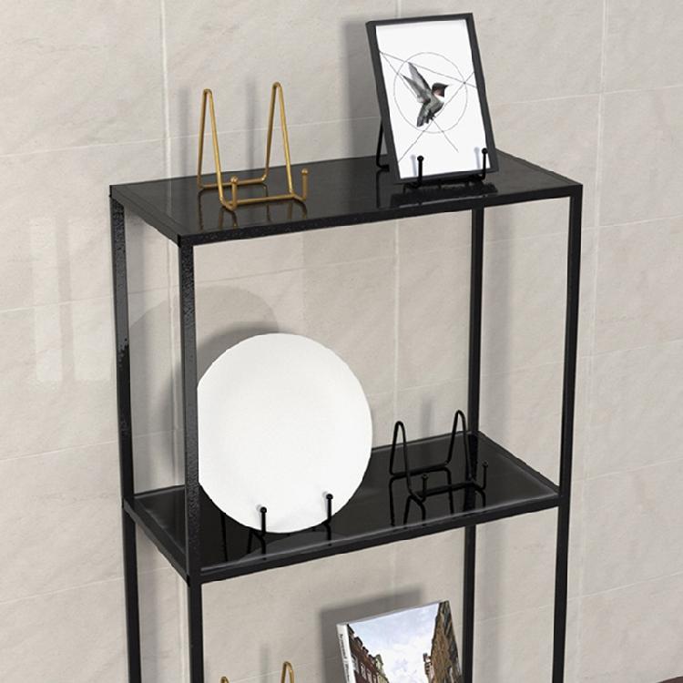 Elegant Magazine Display Stand Iron Art Dish Rack Photo Picture Frame Oil Painting Shelf for Countertop