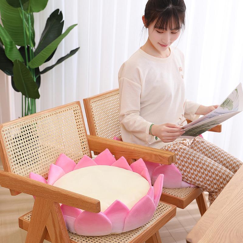 Creative Lotus Throne Seat Cushion Good Luck Lotus Lotus Futon Cushion Office Sedentary Chair Cushion Girls Tatami Mat