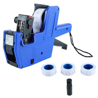 8 Digits Price Numerical Tag Maker with 3 Rolls Label Paper 2 Ink Wheel Clear Print Price Labeller