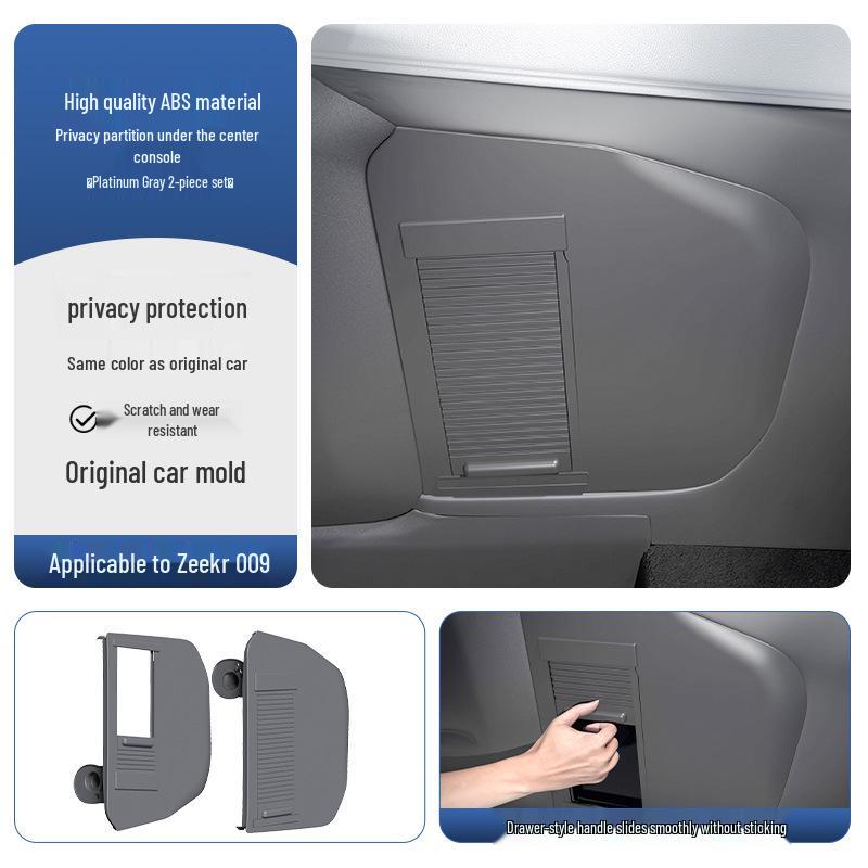 Zeekr 009 Console Privacy & Storage Organizer