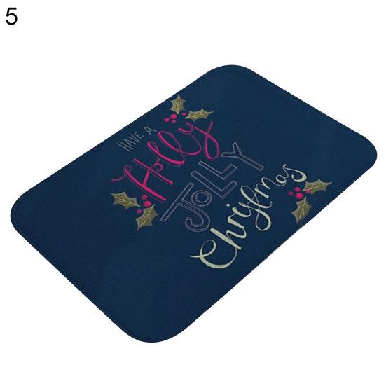 Anti-slip Waterproof Christmas Doormat Bathroom Kitchen Floor Mat Carpet Cushion