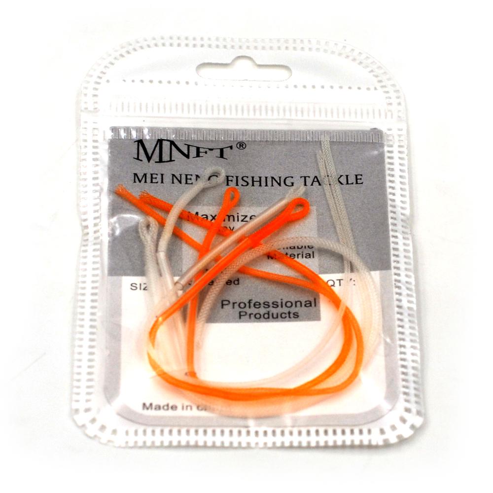 MNFT 12 Stuks Hoge Sterkte Vliegvissen Lijn Lus Connector 20LB/30LB/50LB Nylon Gevlochten Leader Lusjes Voor Vlieglijn
