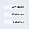 New Glossy Black 3D Letters Numbers M340d M240d M235d M140d M135d Emblem for BMW F30 F31 F35 F40 F46 G42 G20 Car Trunk Sticker