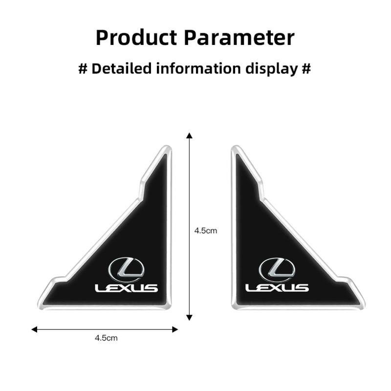 EZQZ3 2/4Pcs Car Door Corner Cover Sticker Anti Scratch Protection Decals For Lexus RX 300 IS 250 300 GX 400 460 UX 200 NX LX GS ES SC