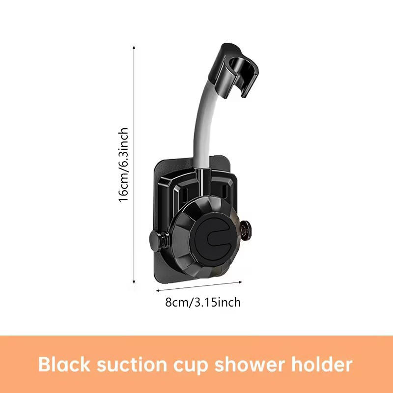 Nastavitelný držák sprchové hlavice o 360° Samolepicí Nástěnný Držák ruční sprchové hlavice Univerzální