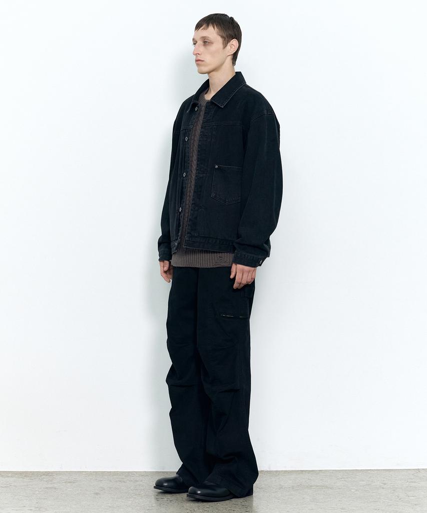 Insilence Type-1 Denim Jacket Washed Black