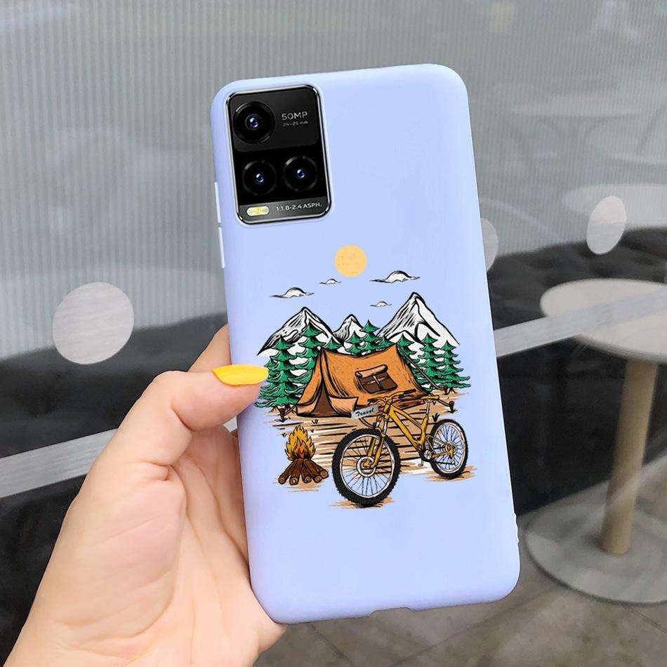 Cartooon Phone Case For Vivo Y21 2021 Y21S Y 21 V2110 V2111 Candy Silicon Case Back Cover For Vivo Y33S Y 33S V2109 Shell Funda
