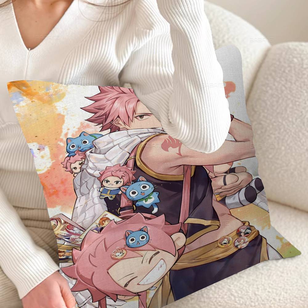 Fairy Tail Whitepaper Cushion Cover Decorative Pillow Sofa Home Decor Case Pillow Cases