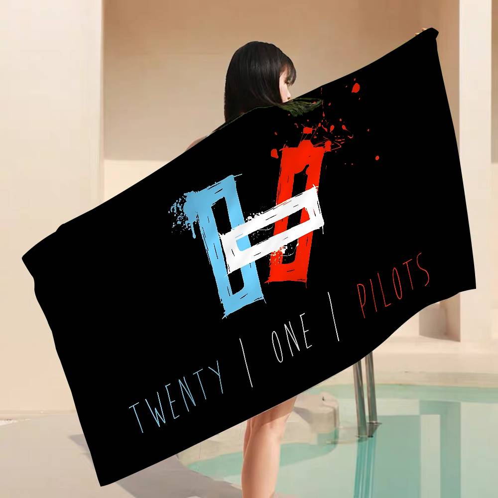 Twenty One Pilot Microfiber Blanket Quick Drying Beach Towels Oversized Printing Super Absorbent Pool Towel Blanket
