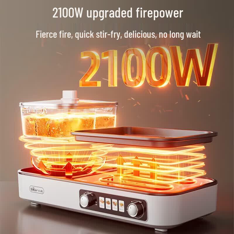 Bear 2-in-1 Electric Grill and Hot Pot