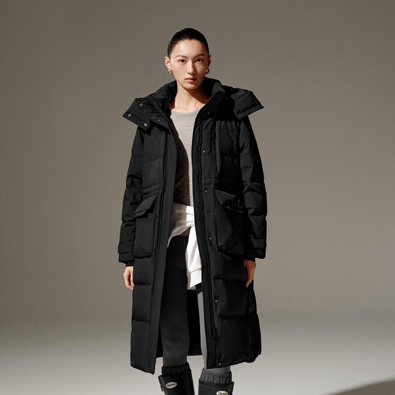 Aolaiyi Snow Armor Series 2025 Women's Long Hooded Duck Down Jacket