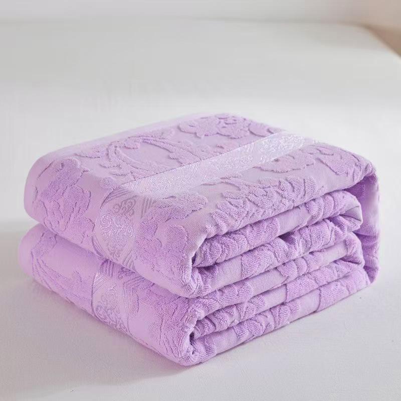 Vintage 1970s Shanghai Nostalgic 100% Cotton Towel Blanket for Summer Naps