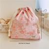 1pcs Forest Style Handmade Floral Cotton Drawstring Bag Vintage Storage Pouch for Underwear Travel Organizer Pouch