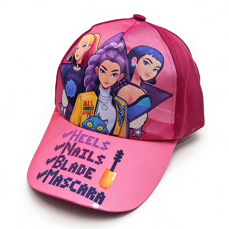 

2026 Girls Baseball Cap Action Figures Girls Group Singer Casual Hat Sports Sun Hats Festival Party Supplies Kid Birthday Gift