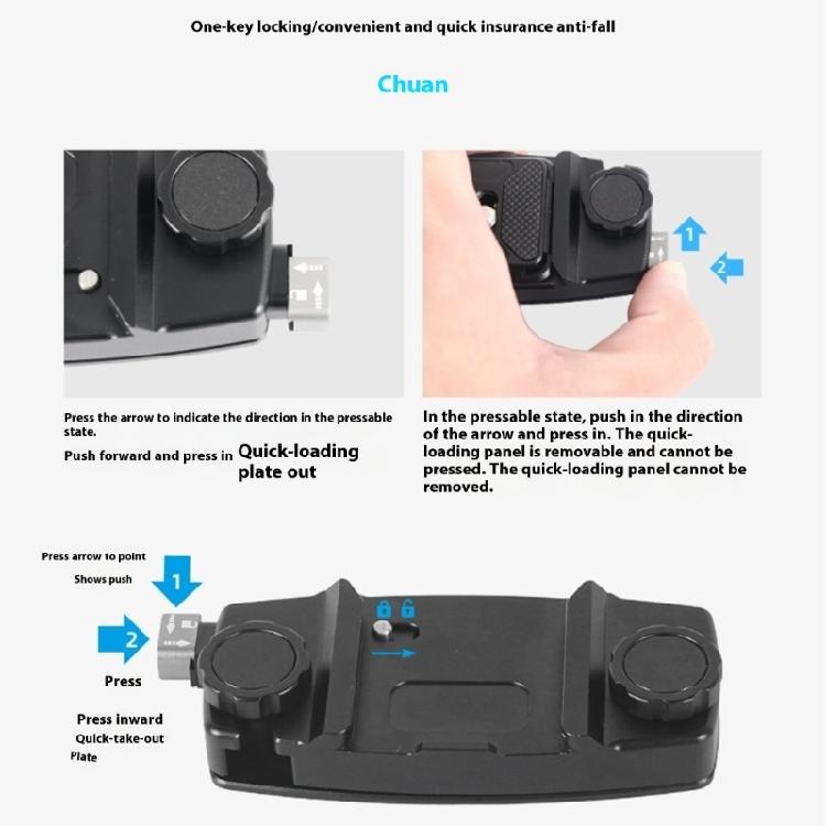 Quick Release Waist Belt Mount for Action Camera Hanging Backpack Strap Clamp Holder for DSLR Camera Accessories