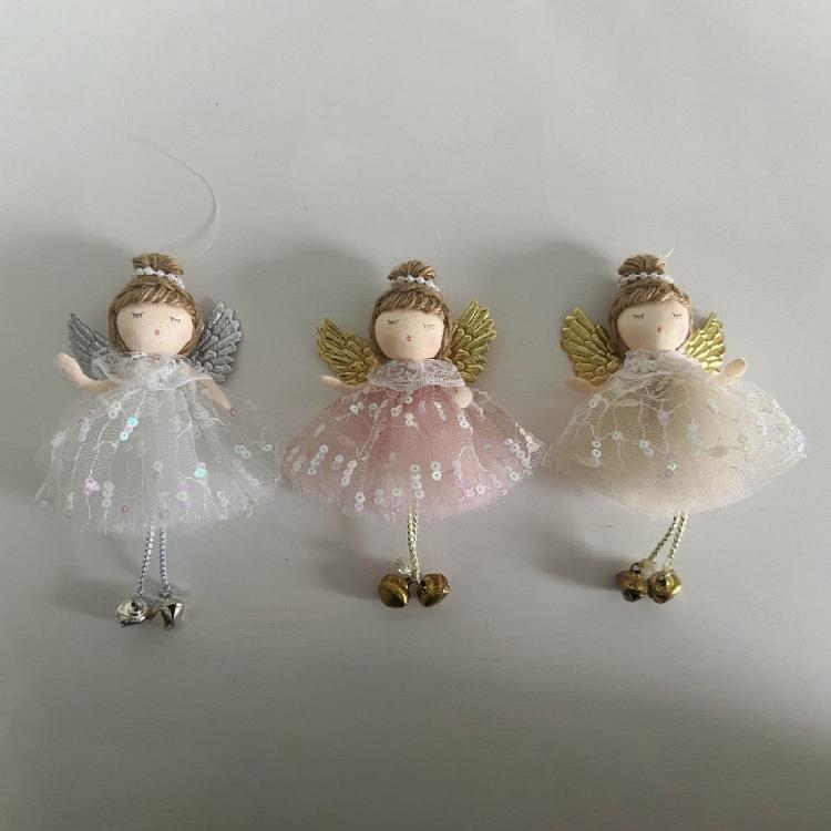 Reusable Textiles Angel Hanging Doll Ornamentation All Ages Safe Decors For Christmas Birthdays Special Event Decors