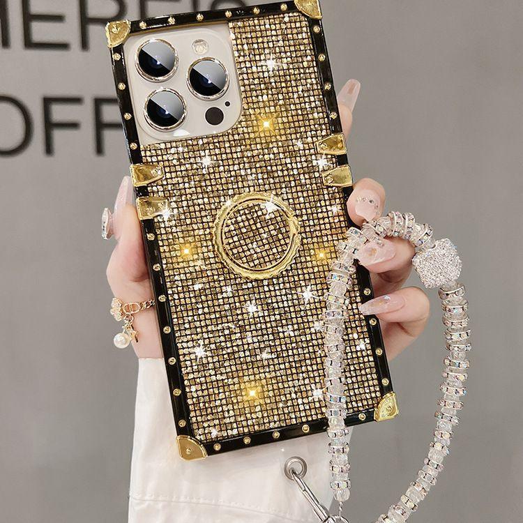 Glitter Powder Stand Applicable To Apple 16promax Mobile Case New IPhone 17 All Inclusive Silicone 14 15