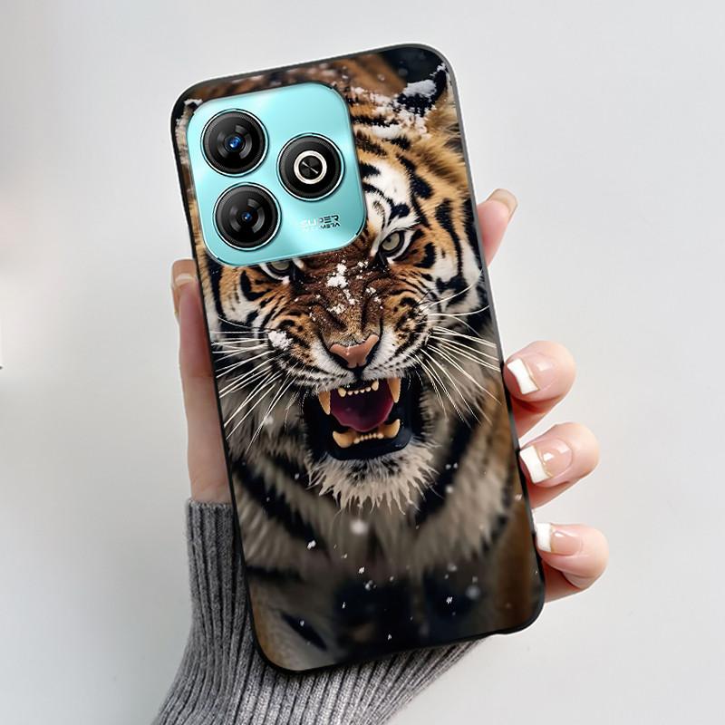 

Phone Case For ZTE Blade A75 4G Jelly Soft Black Cover New Stylish Pattern Sunflower Little Girl Casing ZTE Blade A75 4G Casing ZTE Blade A75 4G