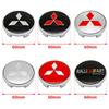 cxzbfh1 4Pcs 60mm Car Wheel Center Hub Cap Stickers Auto Rim Cover For Mitsubishi Outlander Pajero XL Montero Lancer Triton l200 Galant