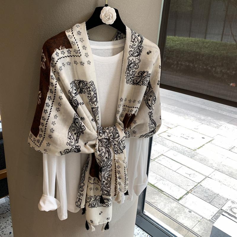 Soft Vintage Lightweight Scarf For All Season Sun Protection