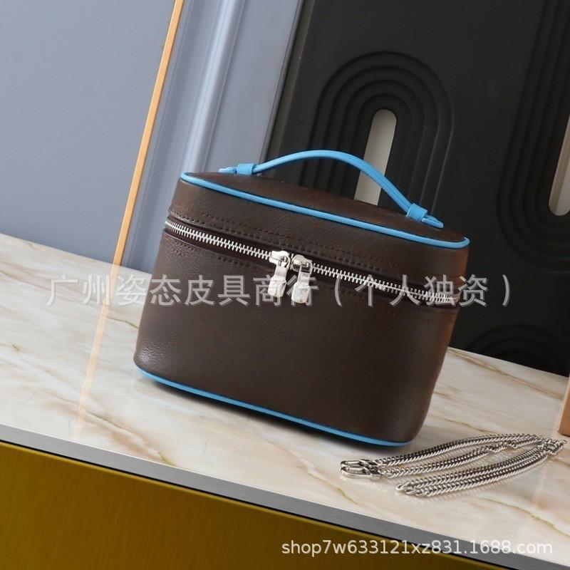 Large Capacity Cosmetic Bag Women With Zipper PVC Makeup Organizer Travel Toiletry Case In Rose Blue Yellow