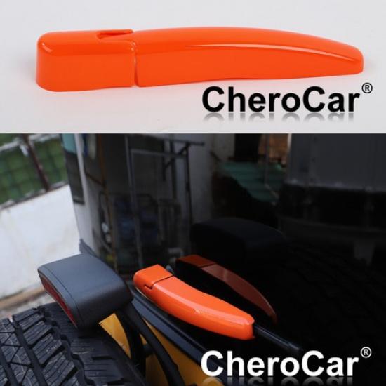2pcs Orange Rear Window Rain Wiper Cover Trim Exterior For Ford Bronco -25
