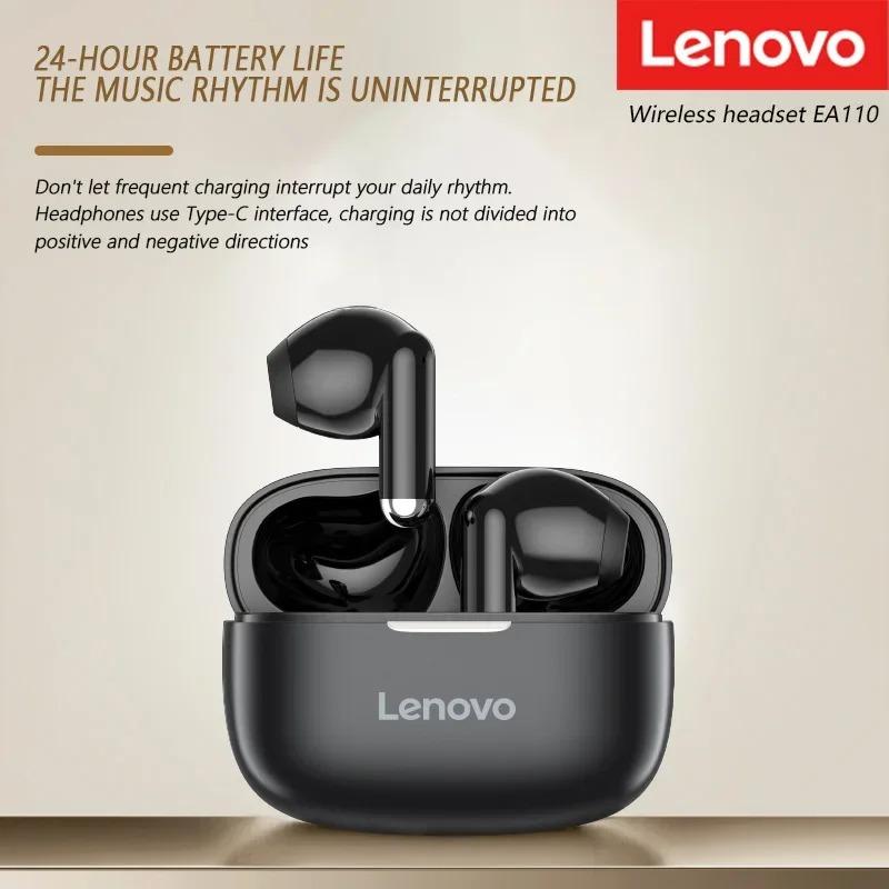 Lenovo EA110 Bezdrátová sluchátka TWS 5.4 Bluetooth Sluchátko Hudba Hra Potlačení hluku Špunt Sportovní Vodotěsná náhlavní souprava Podpora Android ISO HarmonyOS