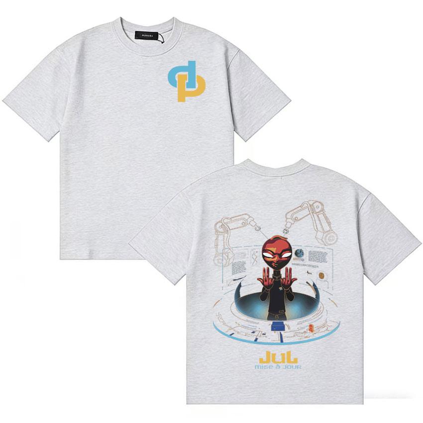 Rapper Jul My World Album Tshirt Unisex Women Summer Pop Oversized Y2K Vintage Tshirt Cotton Shortsleeve Casual T Shirt Teenagers