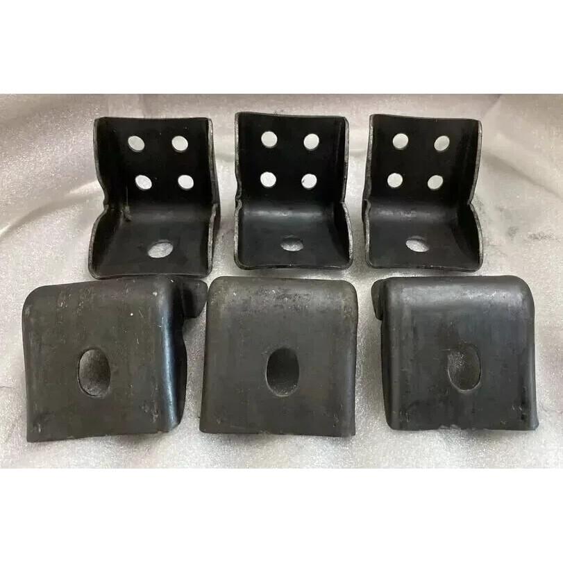 6 PCS Frame Body Mount Bracket For Willys Jeep MB CJ2A CJ3A CJ3B CJ5 M38 M38A1